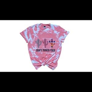 Bleached western tee